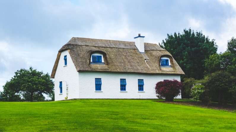 white and brown concrete house