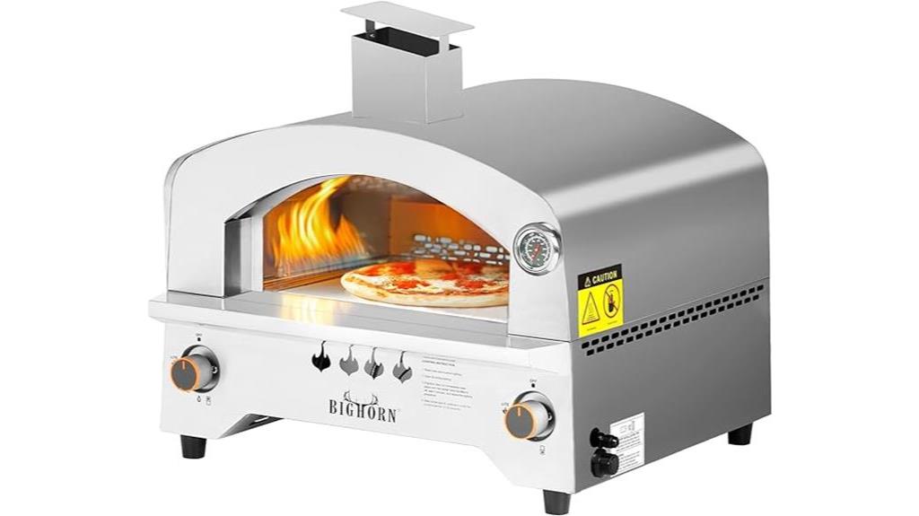 gas powered outdoor pizza oven