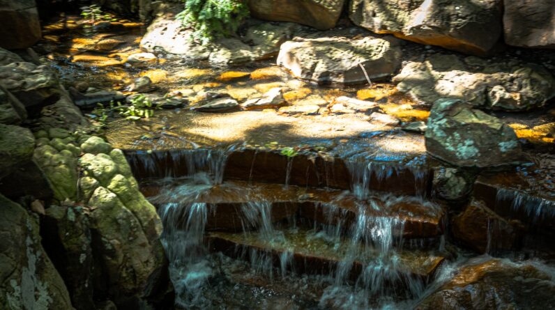 waterfall garden