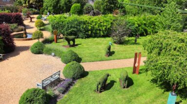 two animal topiary